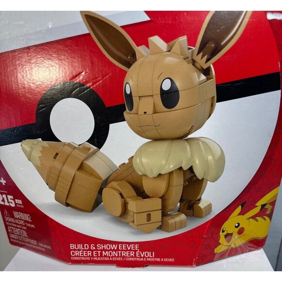 Mega Pokemon Build & Show Eevee Construction Set 215 Pcs Ages 7+ Model HDL84 - Picture 5 of 8